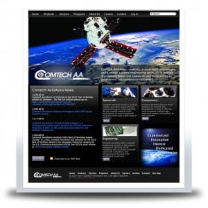 Comtech Aeroastro - Richmond, Virginia Space and Satelite Web Design