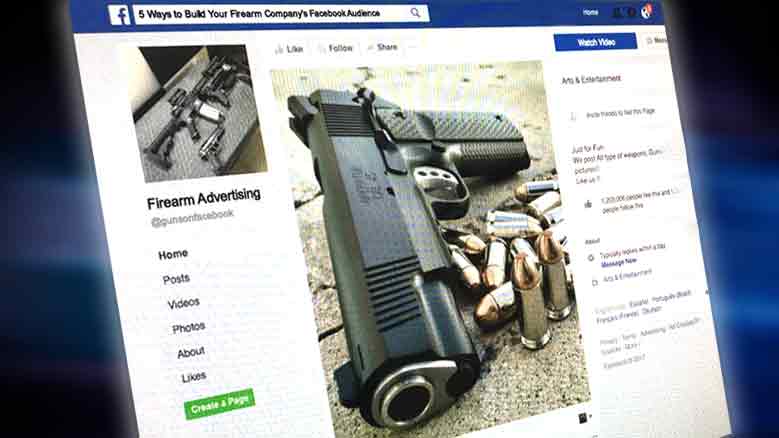 firearm marketing facebook