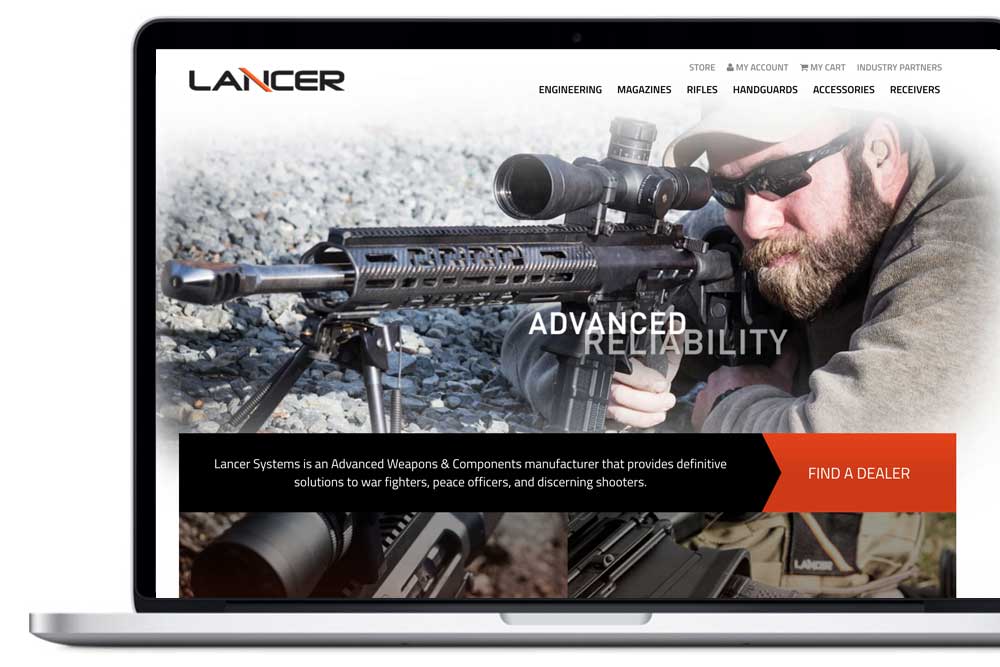 firearms aerospace web design