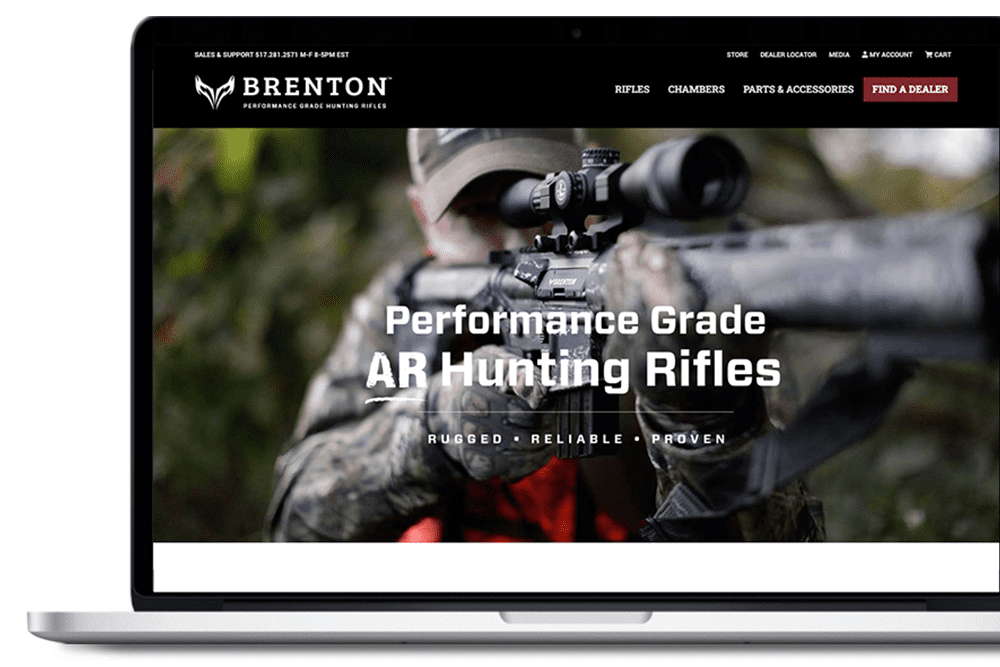 hunting outdoor website design
