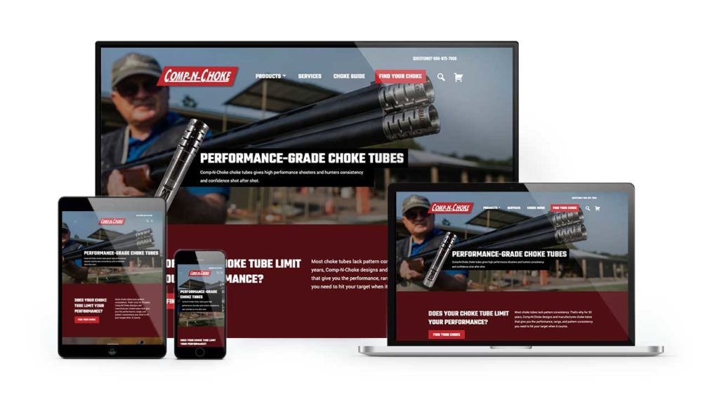 CompNChoke Outdoor Web Design