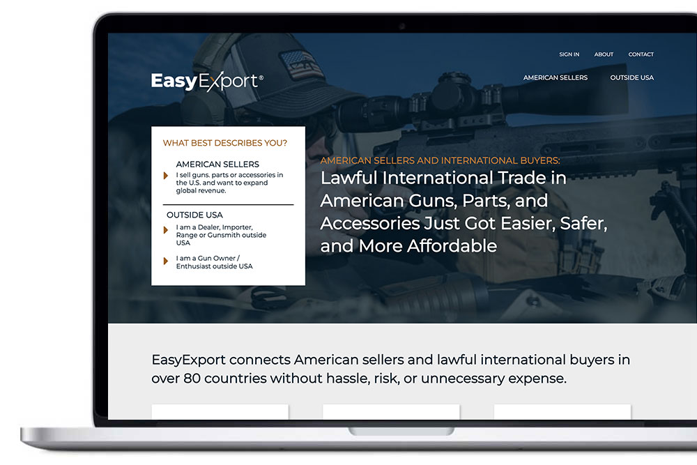 EasyExport Firearms Web Design